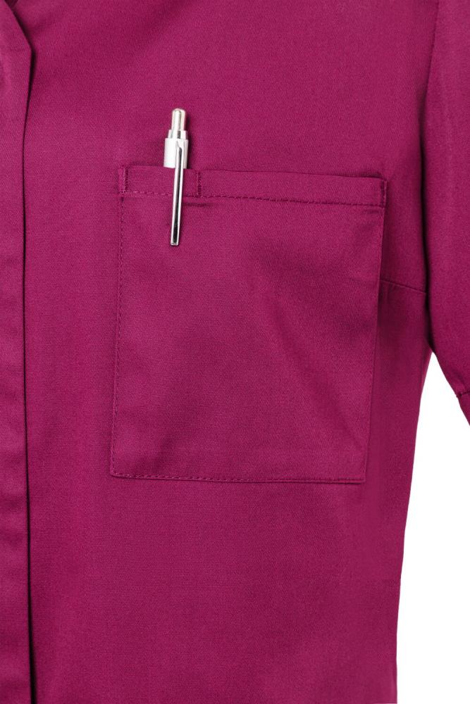 KARLOWSKY Essential | Damen Kurzarm-Kasack (fuchsia) KS63